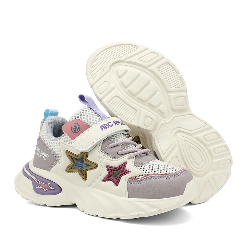 

Детские кроссовки для девочек: милые, кожаные, дышащие, удобные, легкие, модные спортивные туфли 2024 года, плоские кроссовки для бега для детей