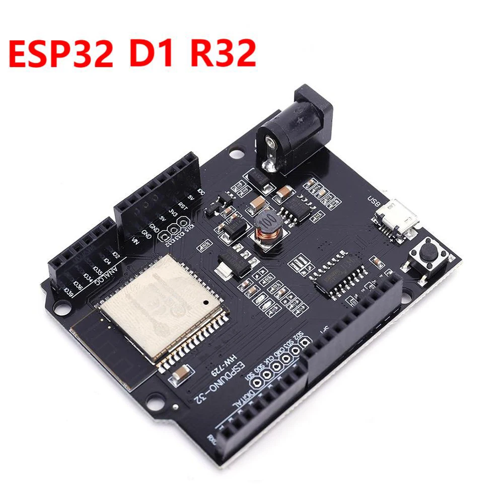 ESP32 for Wemos D1 Mini for Arduino UNO R3 D1 R32 WIFI Bluetooth-compatible Development Board DC 5V-12V CH340 4M Memory One