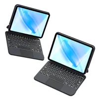 Funda Magic Keyboard para iPad Mini 7(2024) y Mini 6 (2021) 8,3"", teclado con panel táctil con retroiluminación de 7 colores, recargable tipo C.
