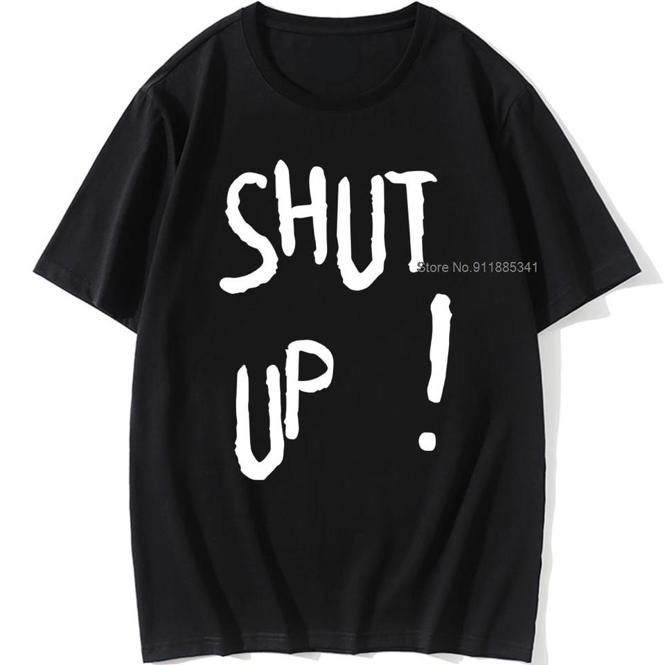  Kpop Kim Tae Hyung T Shirt SHUT UP Letter Printed TShirt Hip Hop Streetwear K-Pop Harajuku Karea Fashion Summer Cotton Top Tee 