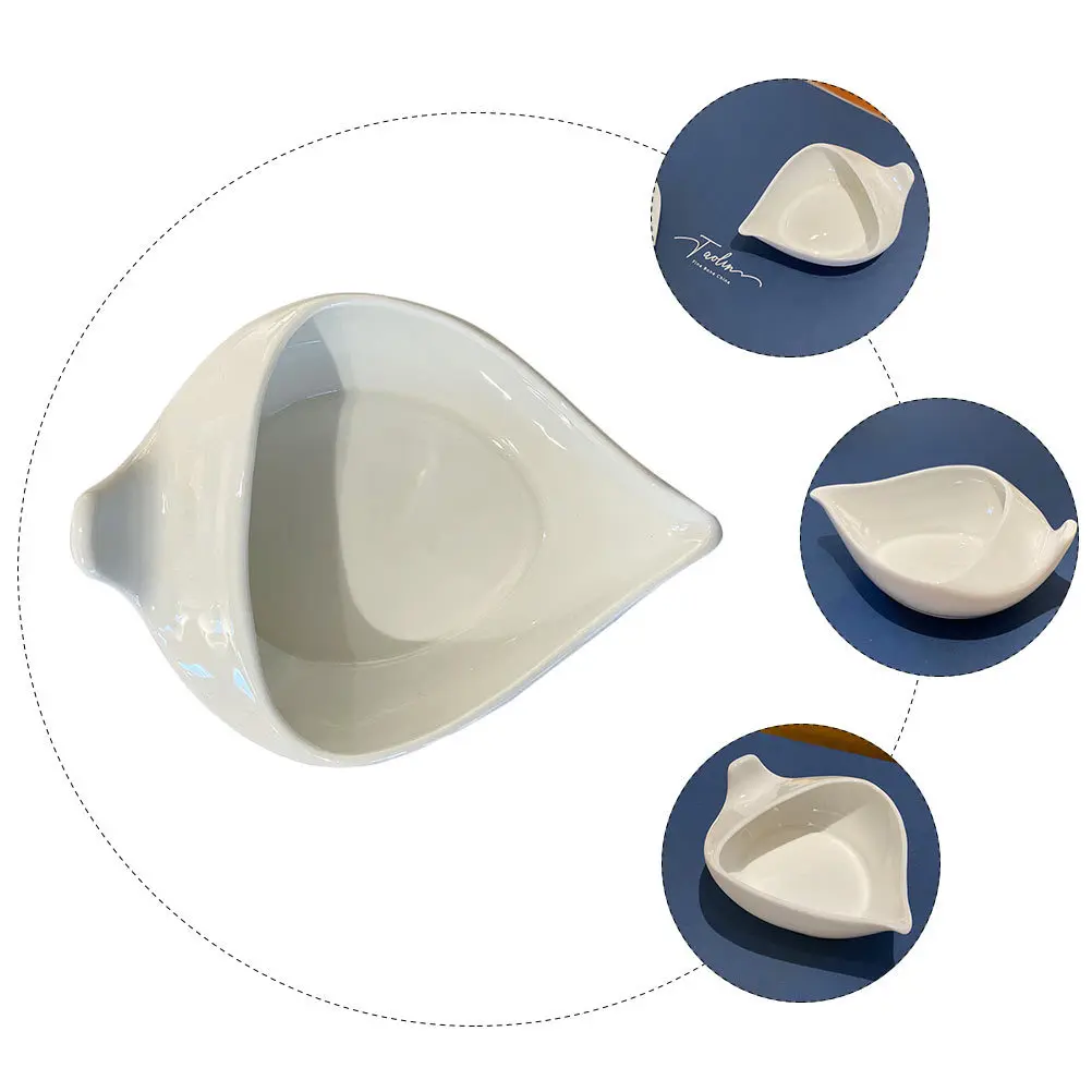 

1Pcs Ceramic Rice Spoon Holder Practical Large Spoon Tray Kitchen Utensil Storage Creative Multi-Function Bowl