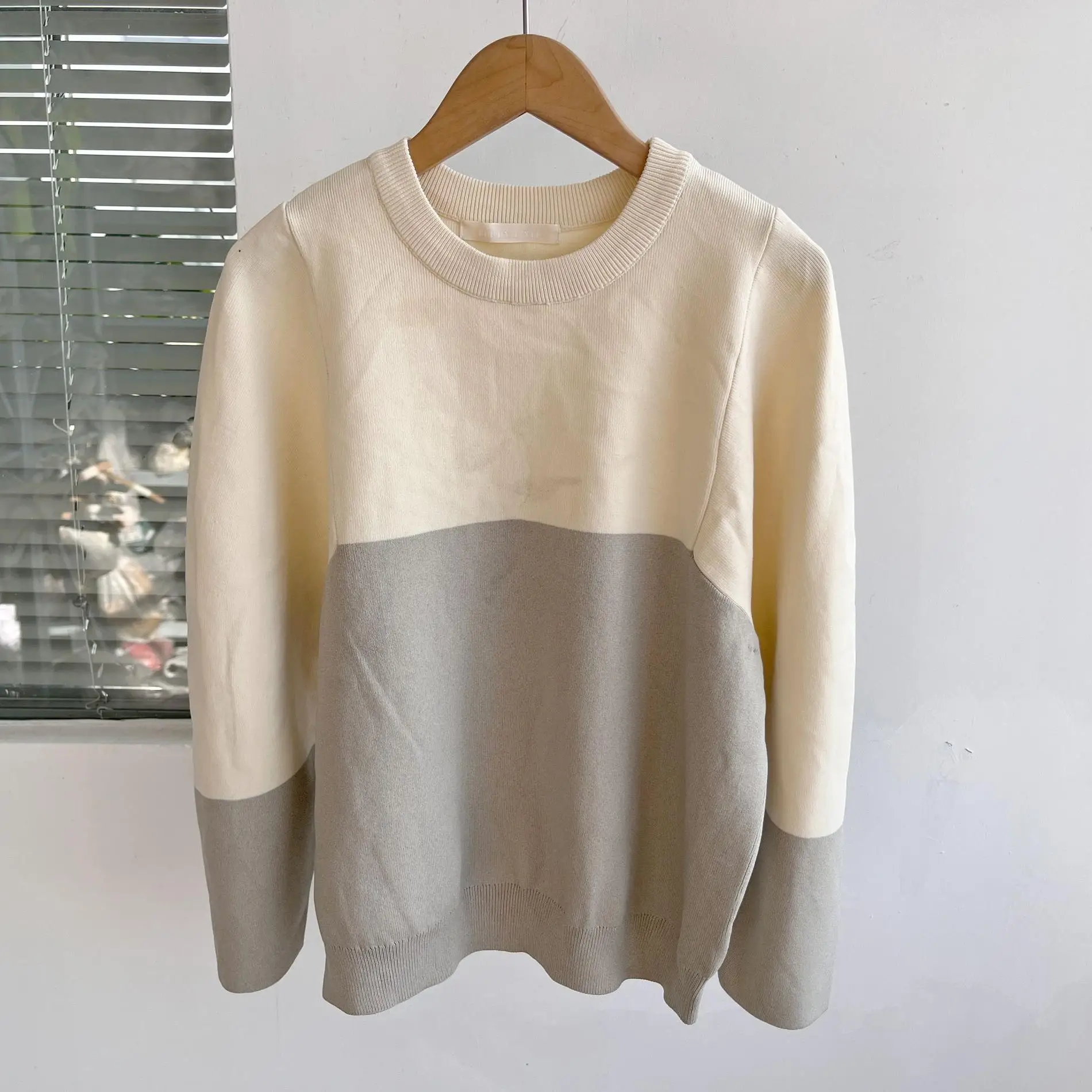 Maglione lavorato a maglia coreano Sle Long Sve Sciolto ort rotondo Ne Top per donna Autunno Inverno Dimagrante Versatile H