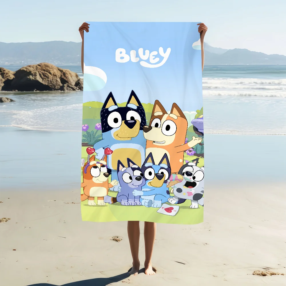 Towel Gym Shower Camping Quick Dry Cartoon Sports Large Beach Towels Soft Cute B-BlueyS Pool Gift For Travel