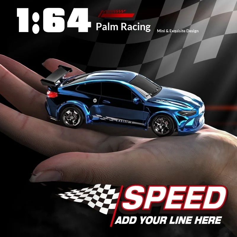 KF20 Desktop Drift Car 1:64 Scale Fully Proportional Four-Wheel Drive Remote-Controlled Toy Vehicle for Children RC Car