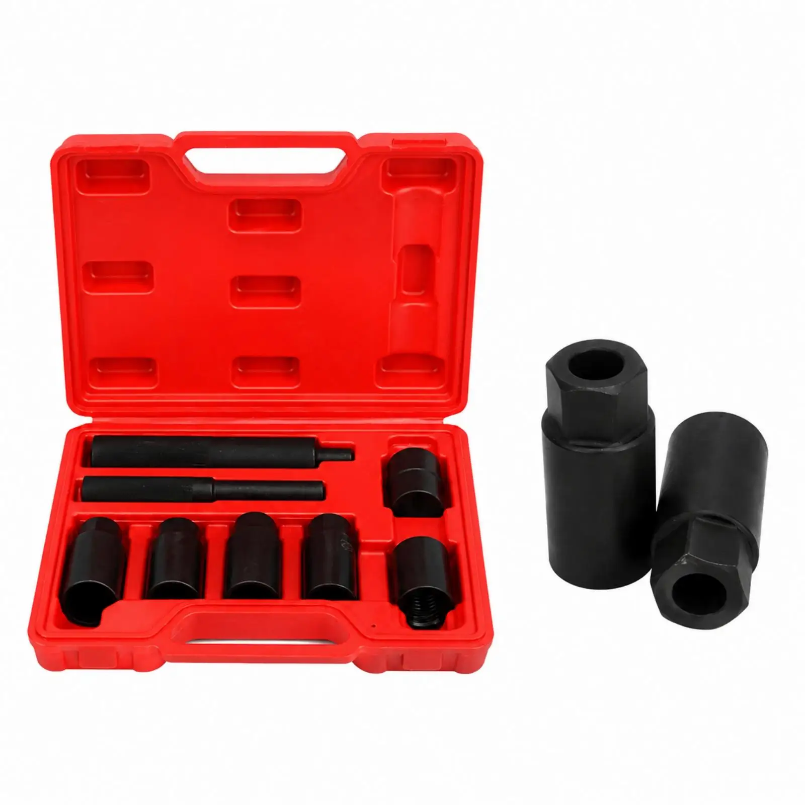 Car Tire Lock Nut Wrench Tool Chrome Moly Steel Lug Nut Remover Socket Set with 1/2 Inch Drive Handle and Molded Carry Case