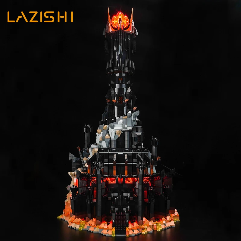 Lazishi LED 10333 set is suitable for Lord of the Rings: Baladu building blocks (only including lighting accessories)