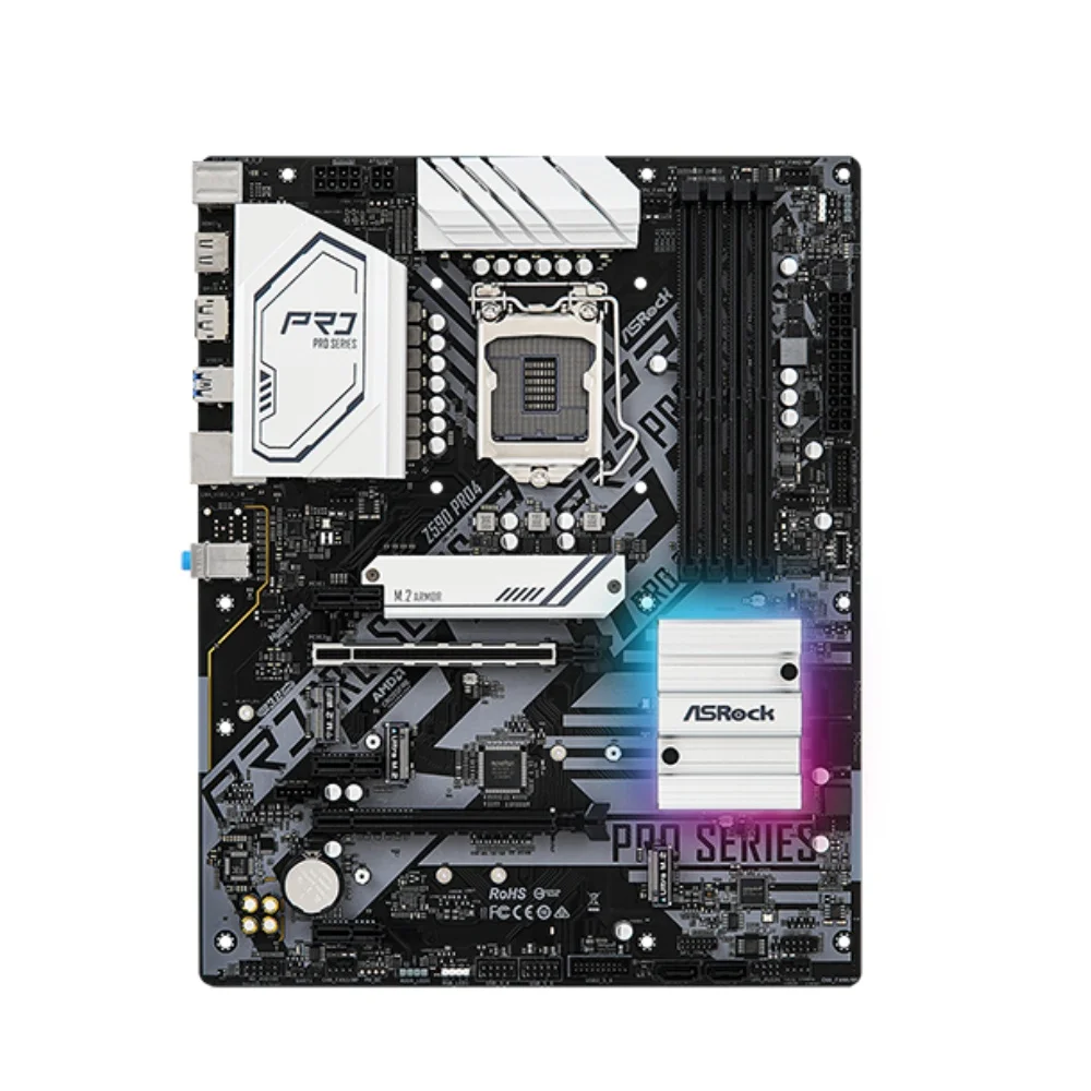 ASRock Z590 PRO4 Motherboard Support i9-11900KF 10900K i7-11700K 10700KF i5-11600K 10600 CPU 4xDDR4 4800MHz HDMI M.2 NVME ATX