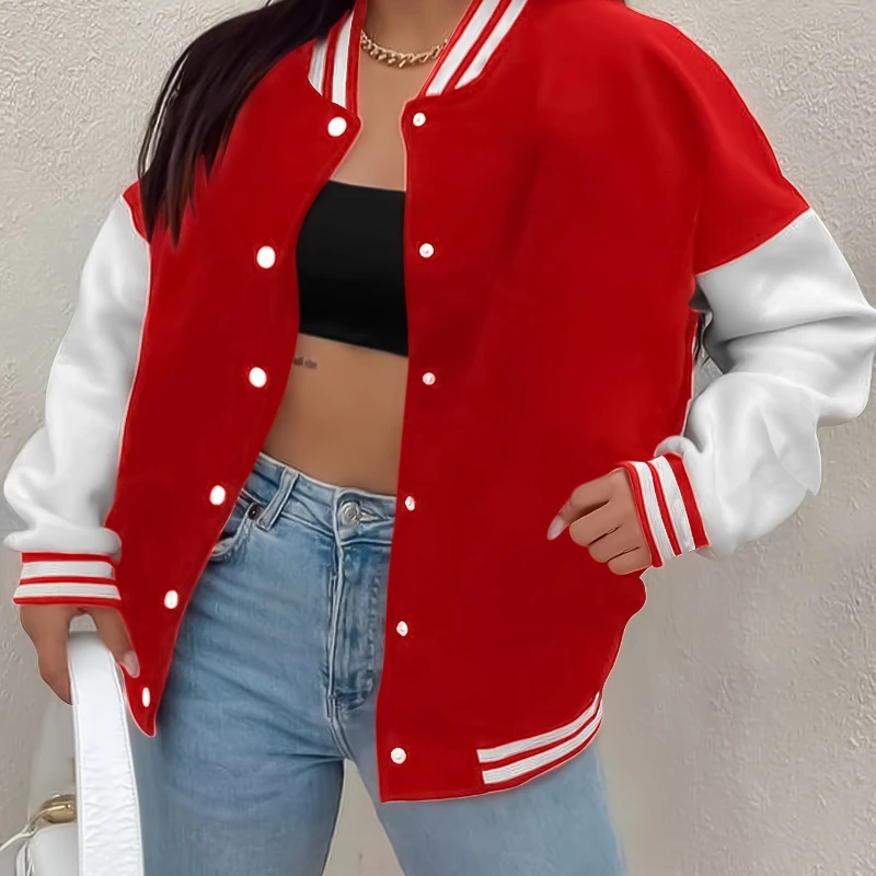 

Женская повседневная бейсбольная женская куртка больших размеров, осенне-зимняя новая мужская и женская уличная одежда для пар