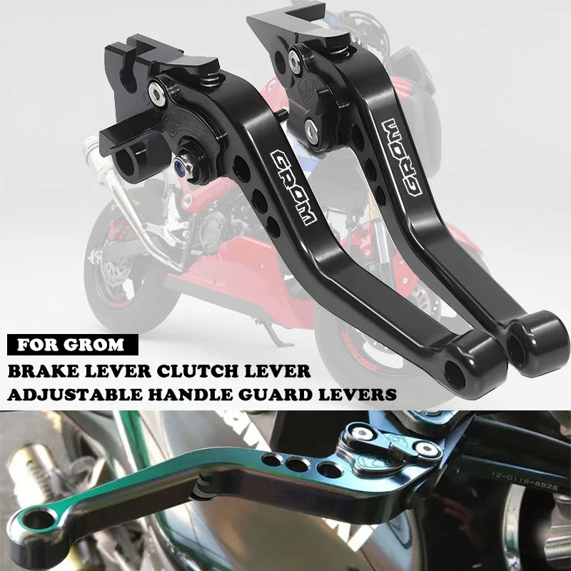 Motorcycle Brake Lever Clutch Lever Set Adjustable Handle Guard Levers MSX125 For MSX 125 GROM 2014-2024