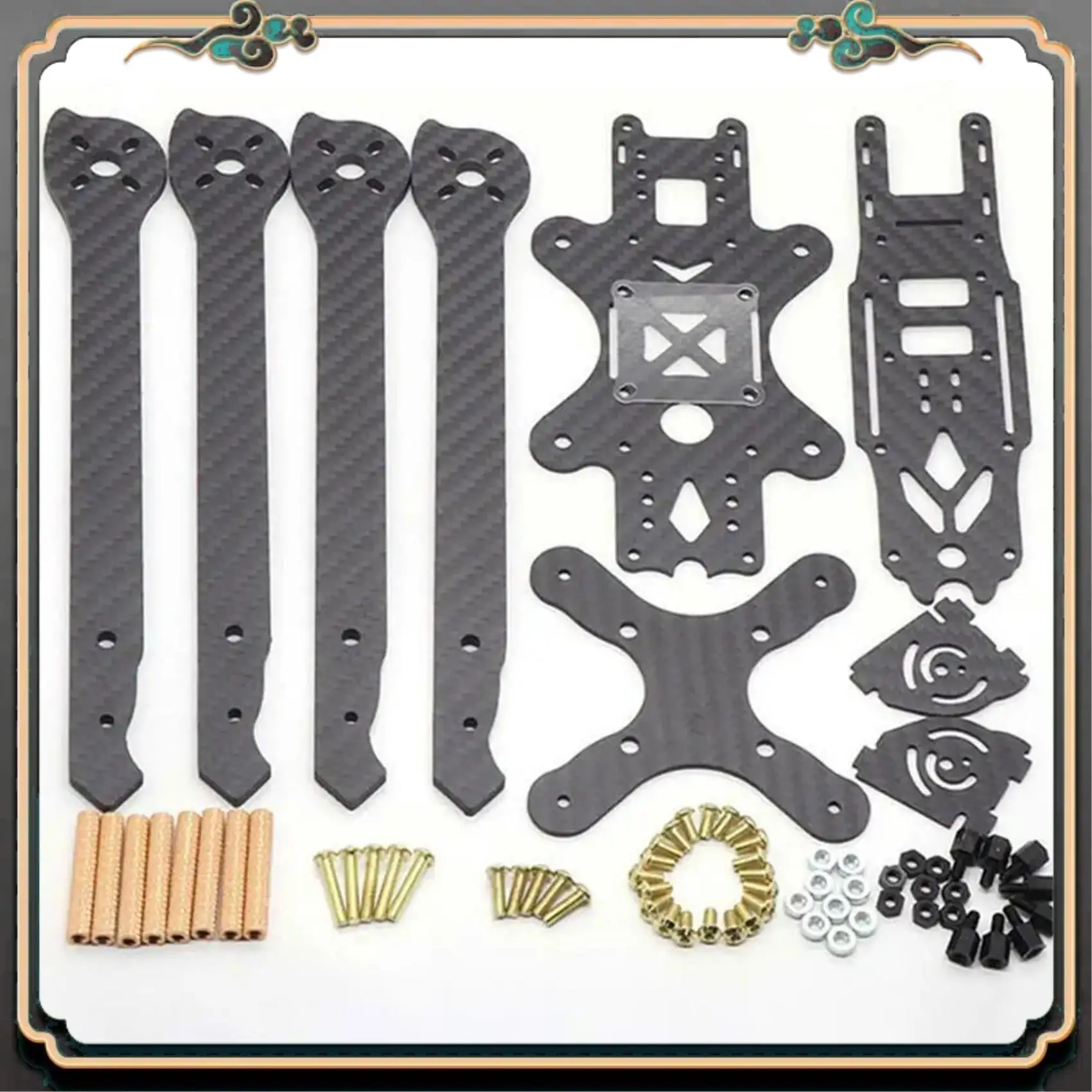 ASMA-For XL9 9 بوصة طقم إطارات من ألياف الكربون رف 390 مللي متر قاعدة العجلات دعم 2212 2213 2216 محرك لطائرة بدون طيار FPV كوادكوبتر سهلة Insta