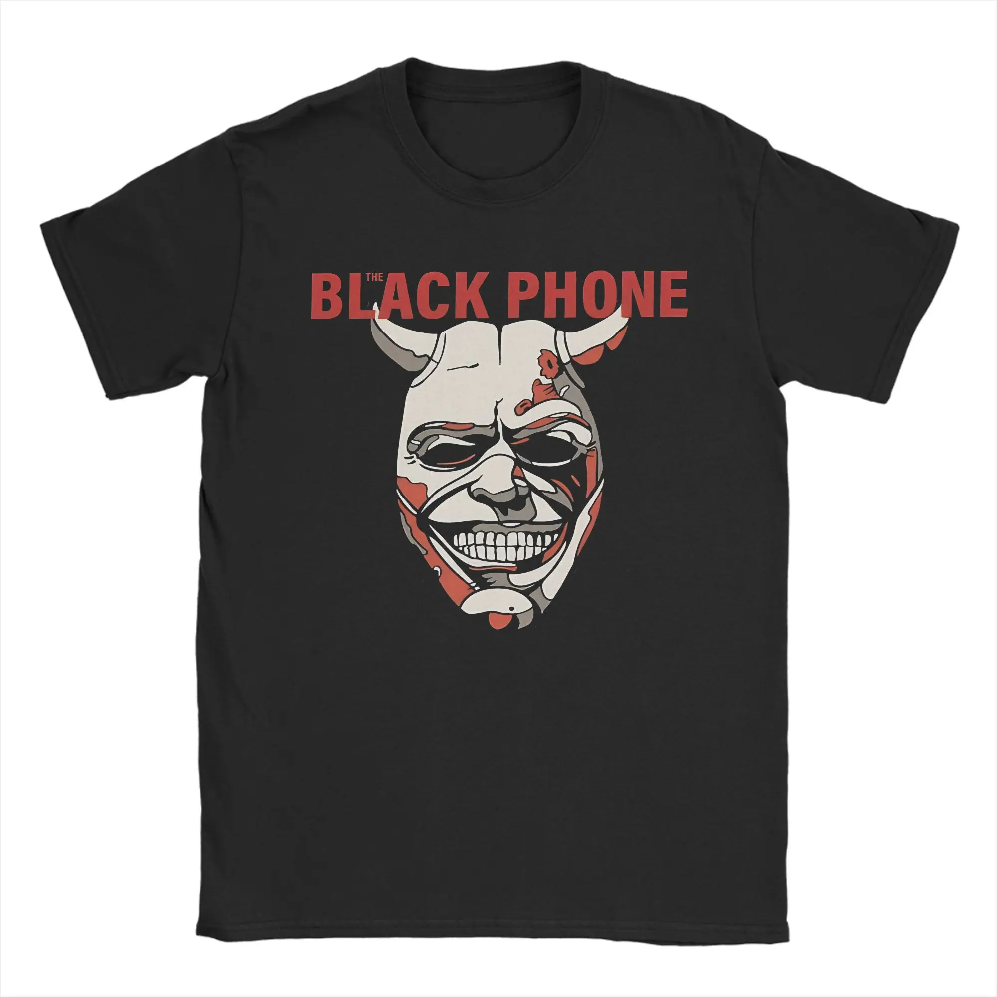 

The Black Phone Horror Movie T-Shirt Beach 100% Cotton T Shirts For Male Printed Tee Shirt Short Sleeve Y2K Basic Clothing