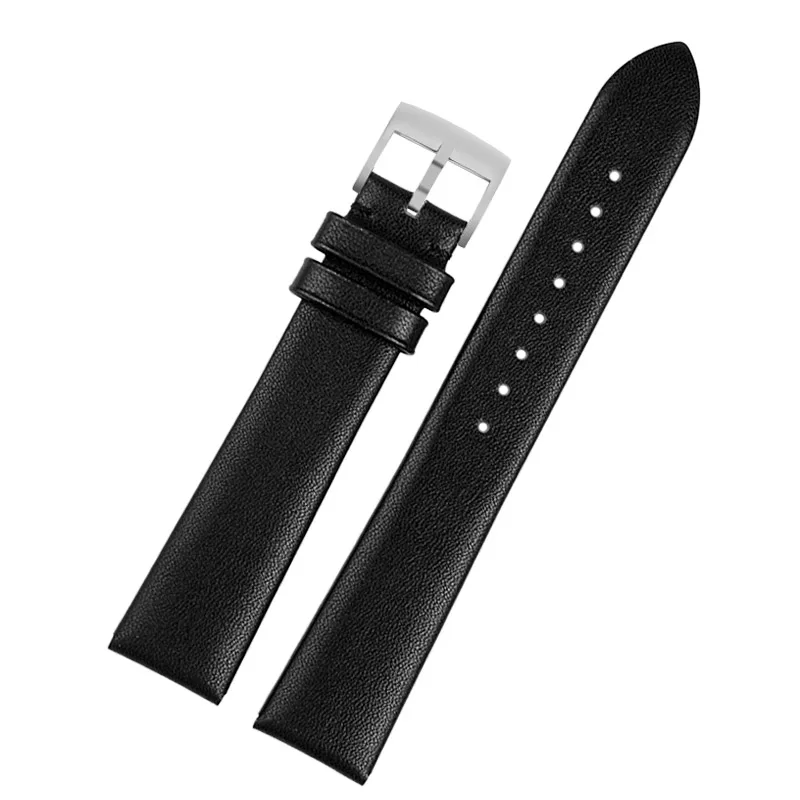 Calfskin Leather Strap For Armani AR1674 AR1675 AR1676 AR1819 Cowhide Watch Band 18mm Universal  Butterfly Buckle