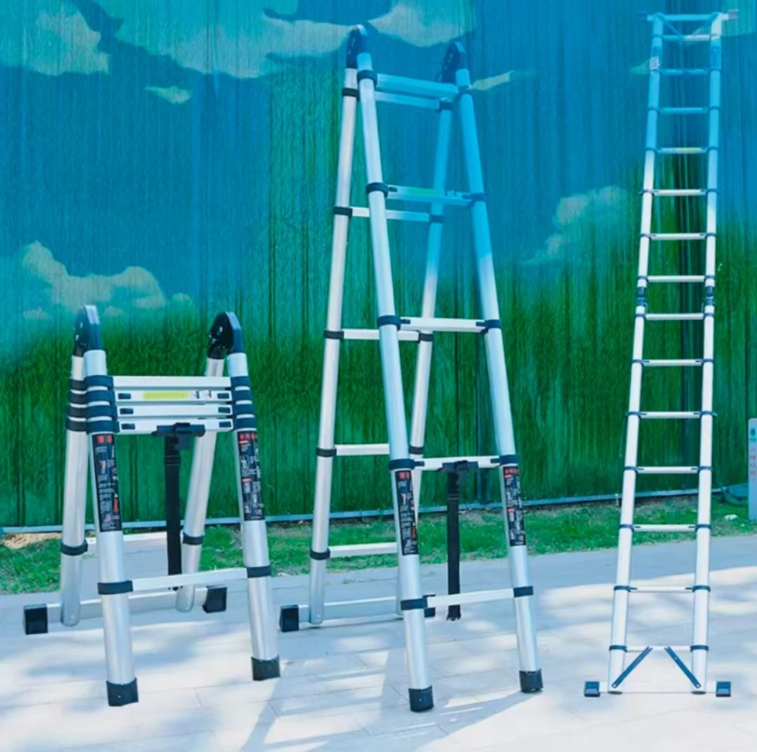 High-Quality 3.2-Meter Multi-Purpose Telescopic Aluminum Portable Extension Ladder