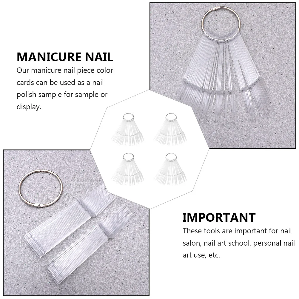 

160Pcs Color Display Finger Tip Elegant Manicure Practice Tools for Nail Art Sample Display Nail Salon Supply Detachable Color