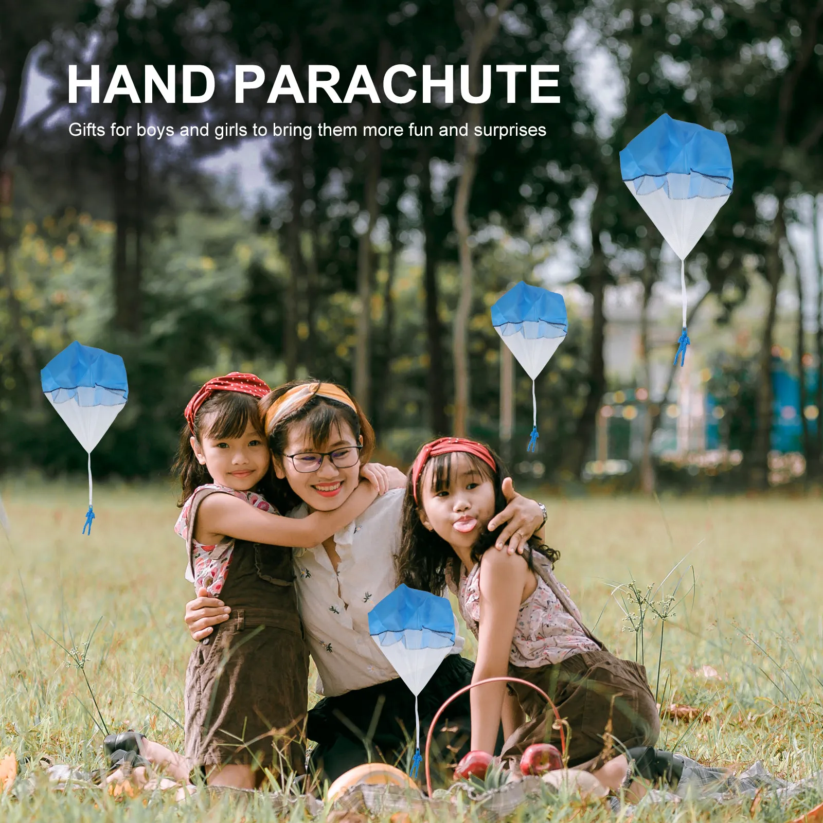 

6Pcs Parachute Slow Landing Mini Soldier Flying Set for Kids Outdoor Fun Creative Play Simulation Kids Parachute Toy