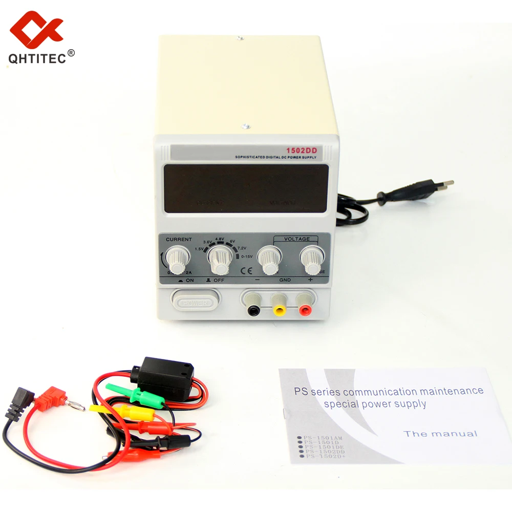 Qhtitec-fonte de Alimentação Estabilizada dc Ajustável Manutenção de Energia Display Digital 220v 2a 1502dd