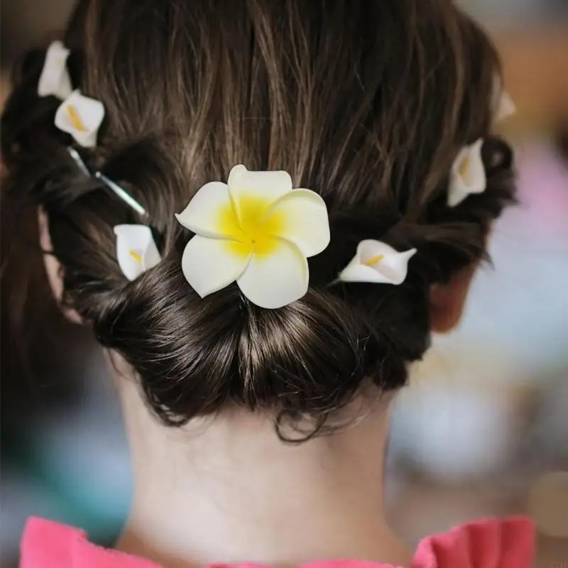 

C71F Sturdy Fashion Hair Clip Accessory Trendy Eggs Flower Hair Fastener Unique Hair Barrettes for Daily Wear Parties