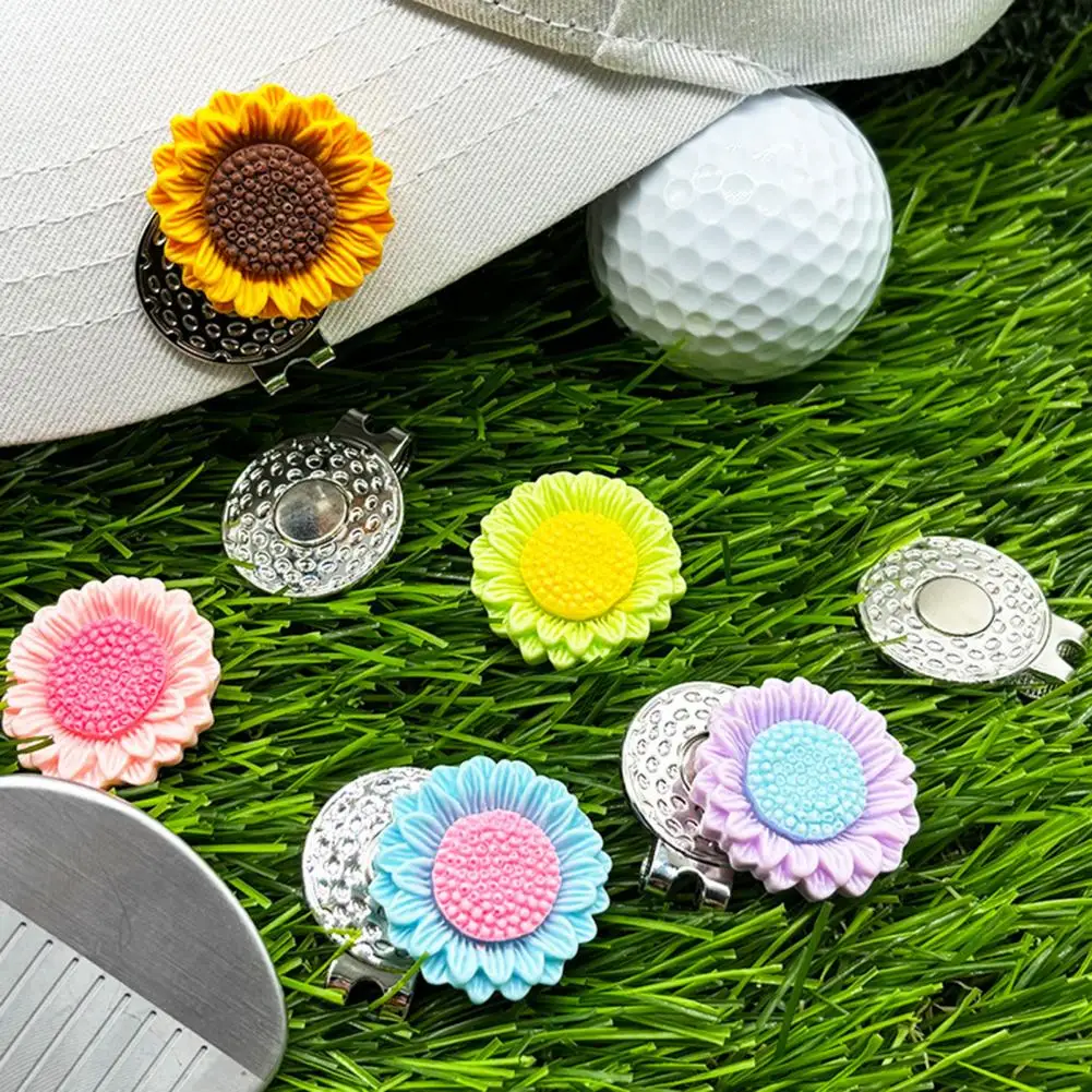 

Hat Clip Magnetic Golf Ball Marker Sunflower Shape Magnet Ball Marker Cap Clip SetGolfers Bags Belts Golf Ball Marker Set 2025