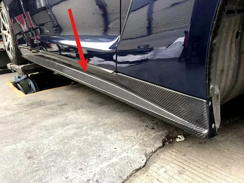 

ZE-Styled FORNissan GTR R35 Side Skirt Rocker Arm Plate Carbon Fiber 2008-2015