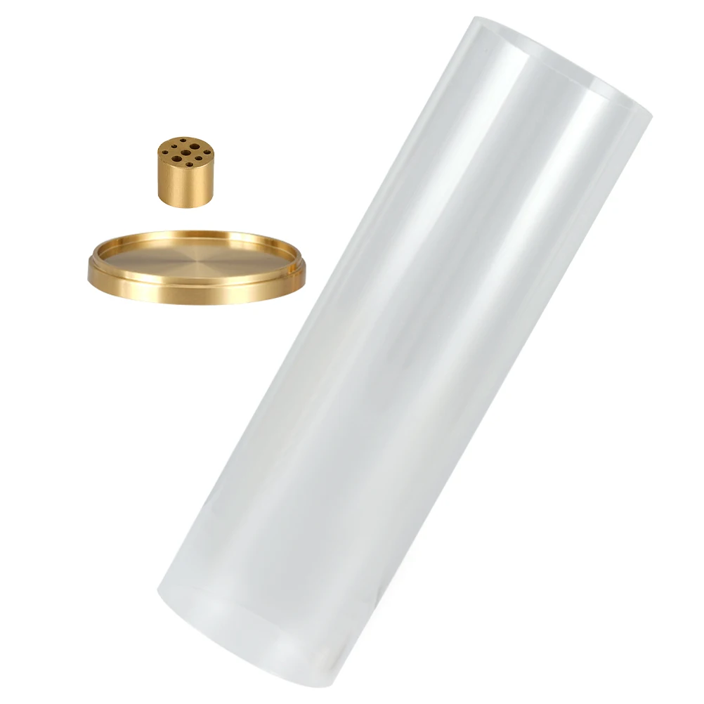 

1Set Incense Stick Holder Brass Acrylic Strong Structure Home Air Purifying Desktop Burner for Anxiety Relief Table Decoration