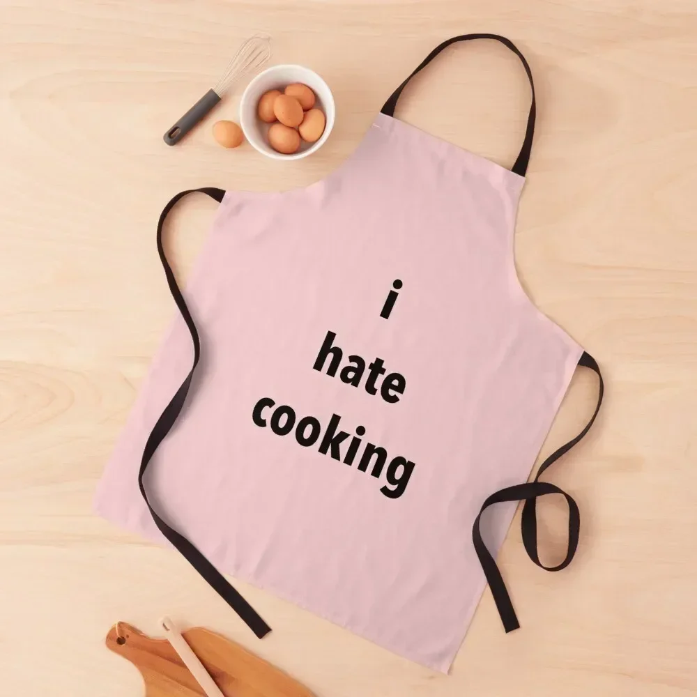 

I HATE COOKING PINK Apron japanese style Cooking Kitchen Front Apron