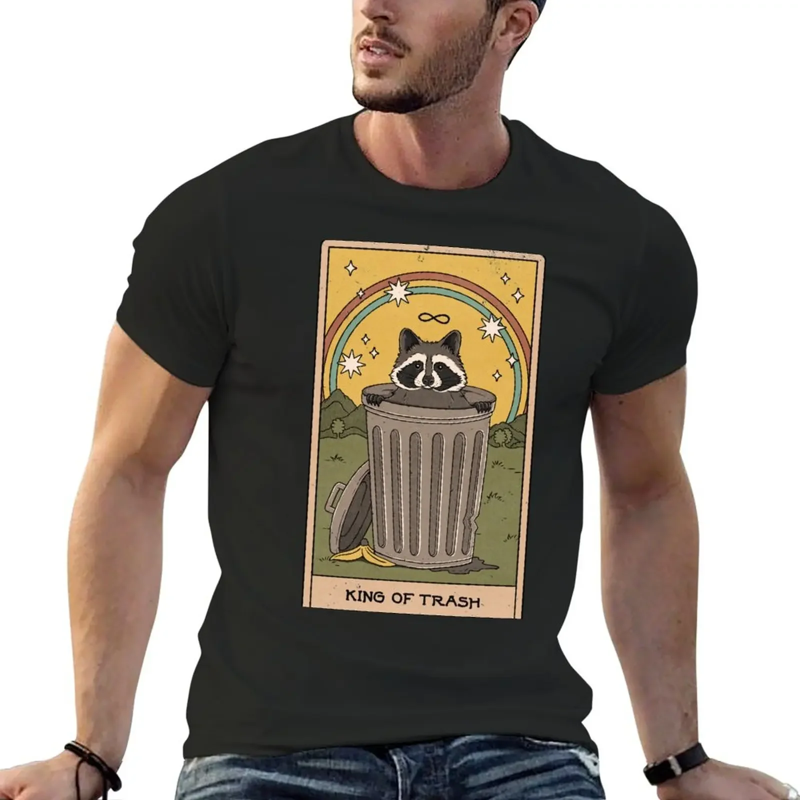 King of Trash T-Shirt cute clothes graphic tee shirt boys animal print designer shirts men t shirts high quality