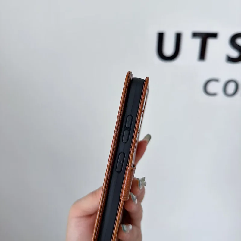 For Samsung Galaxy S26Ultra S22 S24 S23 S25 Plus FE A17 A37 A56 A57 Synthetic Leather Flip Card Slot All Inclusive Phone Case view 6