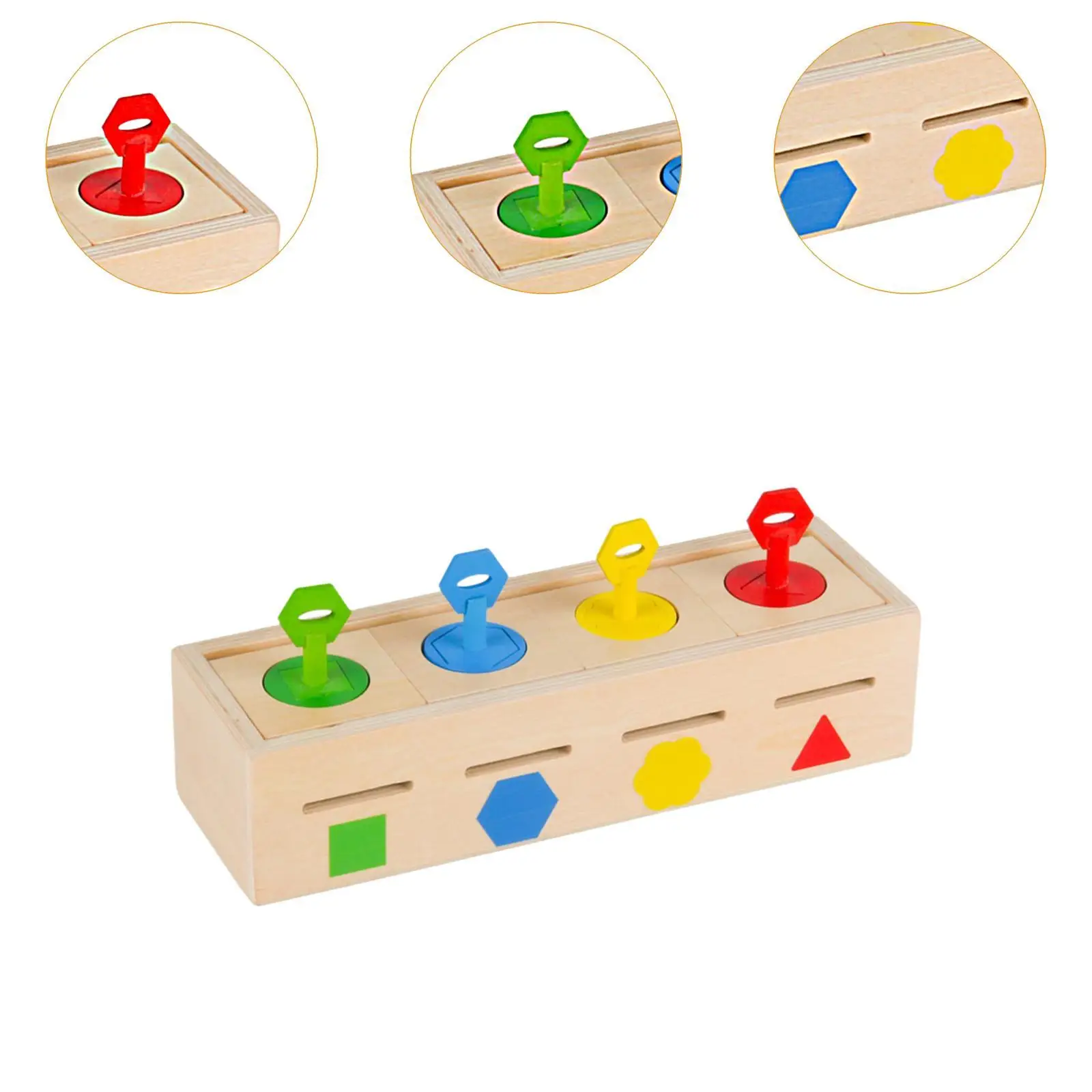 Forma de color de madera clasificación juguetes a juego juguetes educativos para niños niñas