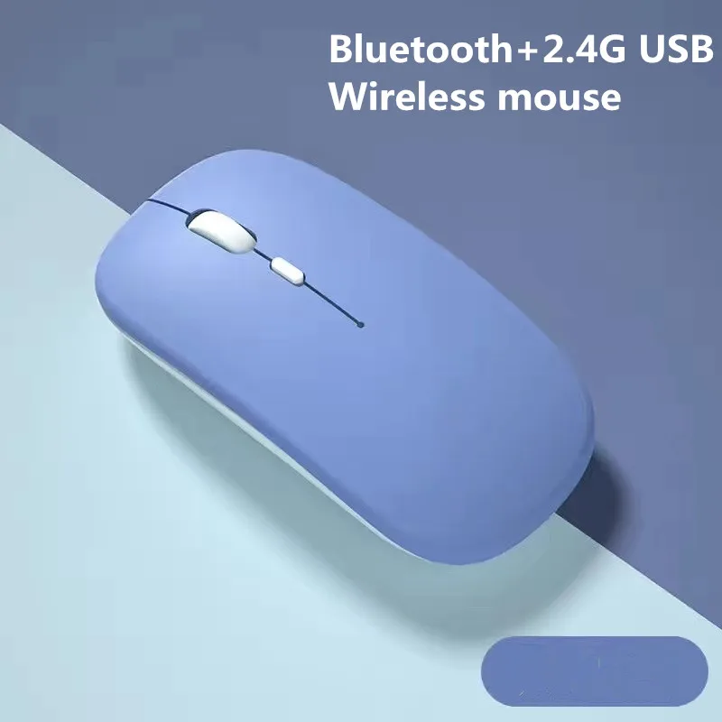 

Bluetooth Wireless Mouse 2.4G USB Mute Mice For Laptop Computer PC Mini Ultra-Thin Single-Mode Battery Silent Gaming Mouse