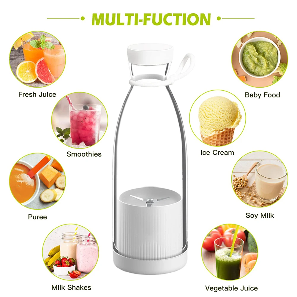 Mini Espremedor Elétrico Portátil Liquidificador USB Misturadores De Frutas Extratores De Frutas Extratores De Alimentos Milkshake Multifunções Máquina De Fabricante De Suco
