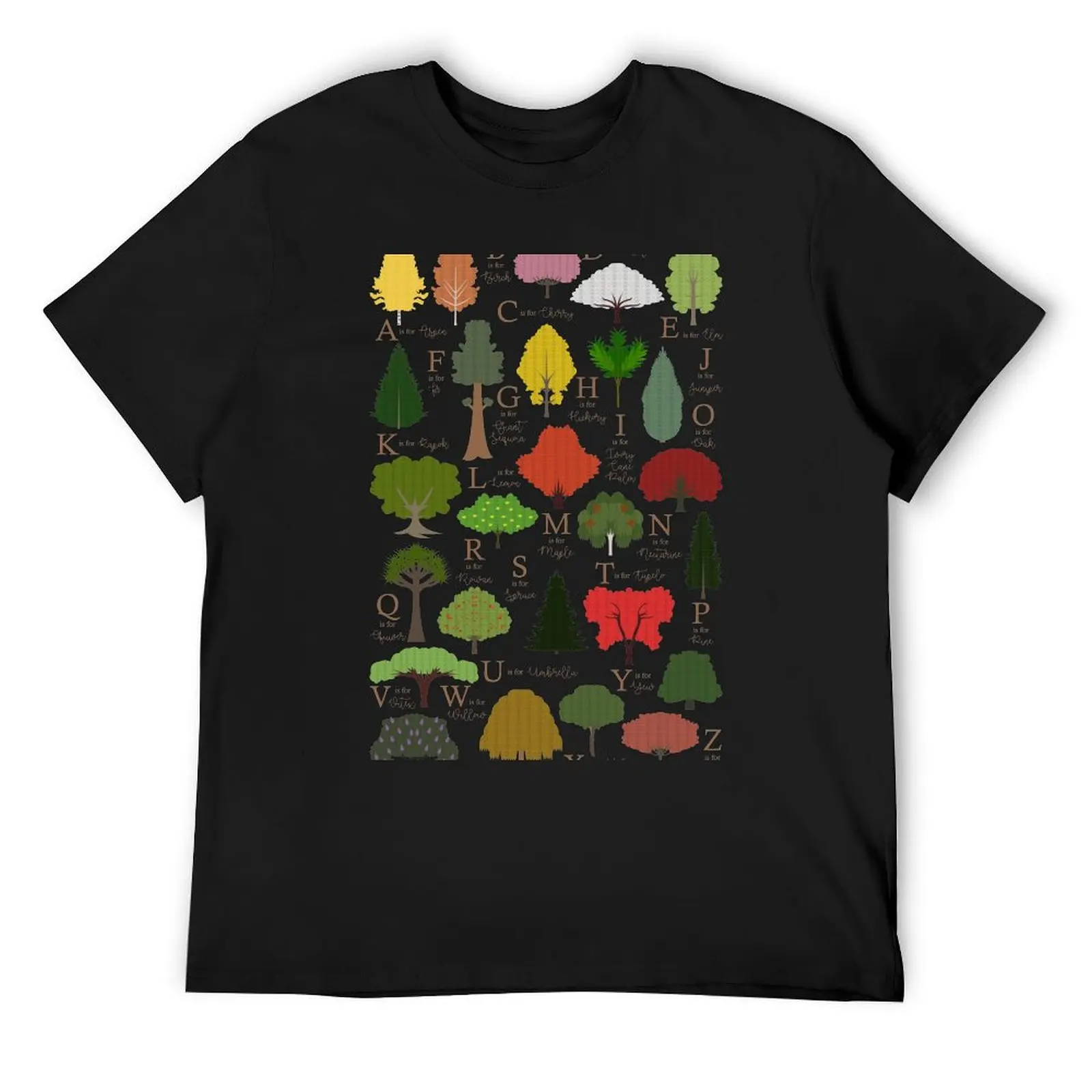 

Trees Alphabet Shirt T-Shirt customs oversized graphic tee sublime outfits for men