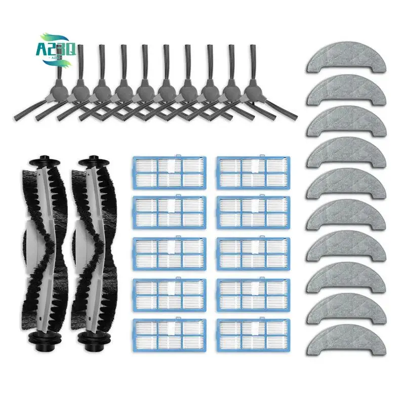 

A23Q-For Lenovo E1 Robot Vacuum Main Side Brush HEPA Filter Mop Cloth Replacement Spare Parts Accessories