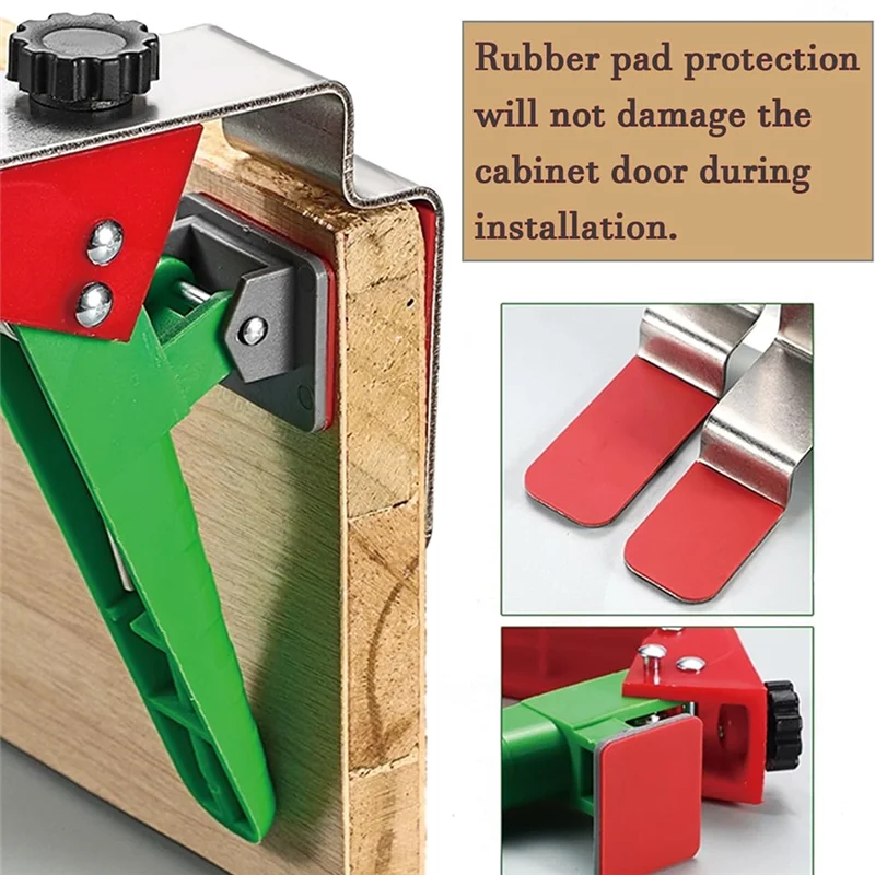 

N08R Drawer Front Mounting Clips 2 Pieces Drawer Fixing Clips For Secure Drawer Front Assembly Drawer Mounting Tool
