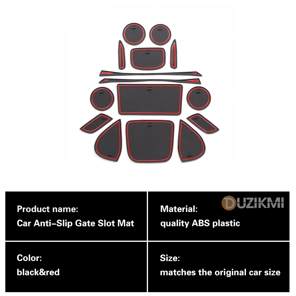 For Toyota Yaris Cross XP210 2020-2022 1Set Car Gate Slot Mat Auto Anti-Slip Rubber Cup Pads Interior Accessories 2021