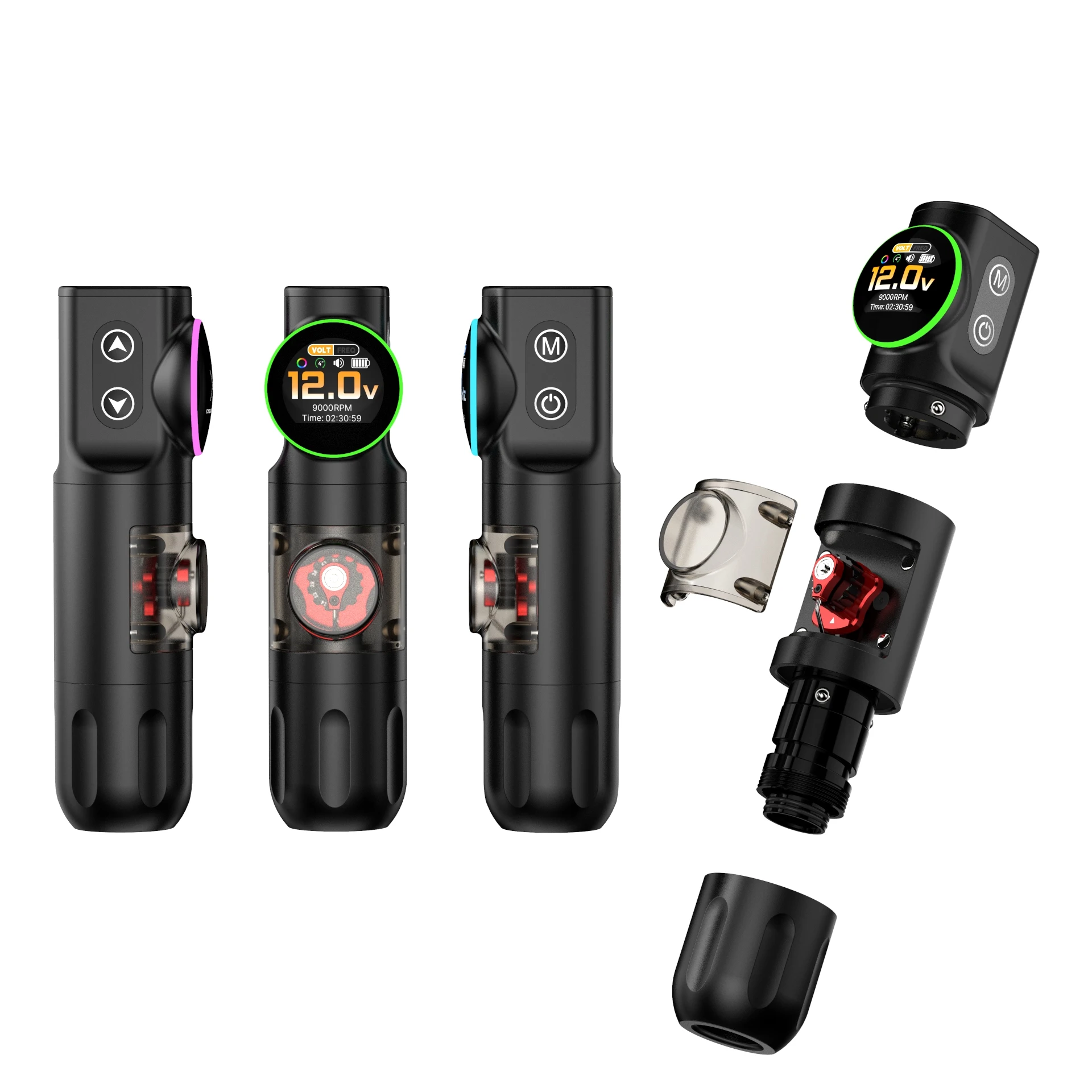 Factory Direct Wireless Battery-Powered Tattoo Machine Pen with Adjustable Stroke visible