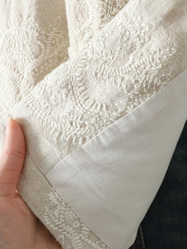 Retro Chinese Embroidered Cotton Jaet Women's Winter Thiened Slim Fit round Ne down Jaet Lightweight Comfortable