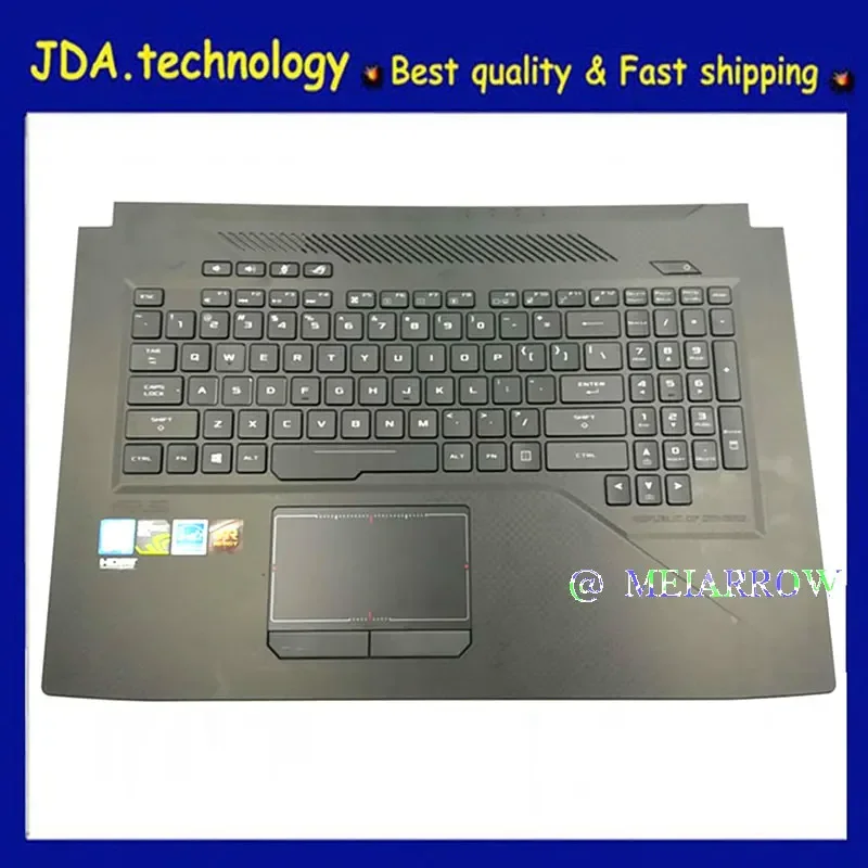 MEIARROW         96%New/Org FOR ASUS ROG GL703 GL703G GL703GS GL703GE palmrest US keyboard upper cover / Touchpad /Buttons