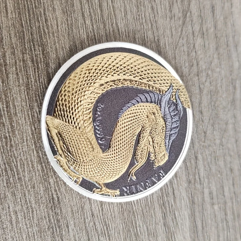 Lucky Dragon Coin Embossed Commemorative Medal Souvenir Coin