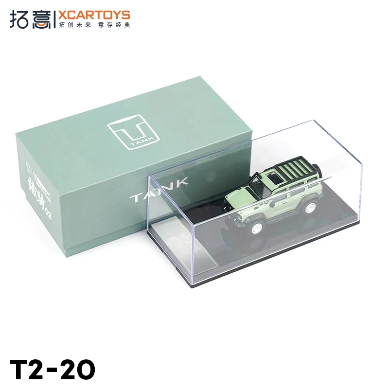 

XCARTOYS 1:64 Tank 300 02 Retro Green Model Collection Enthusiasts Alloy Die-casting Car Models Adult Collectibles Boy Toy Gift