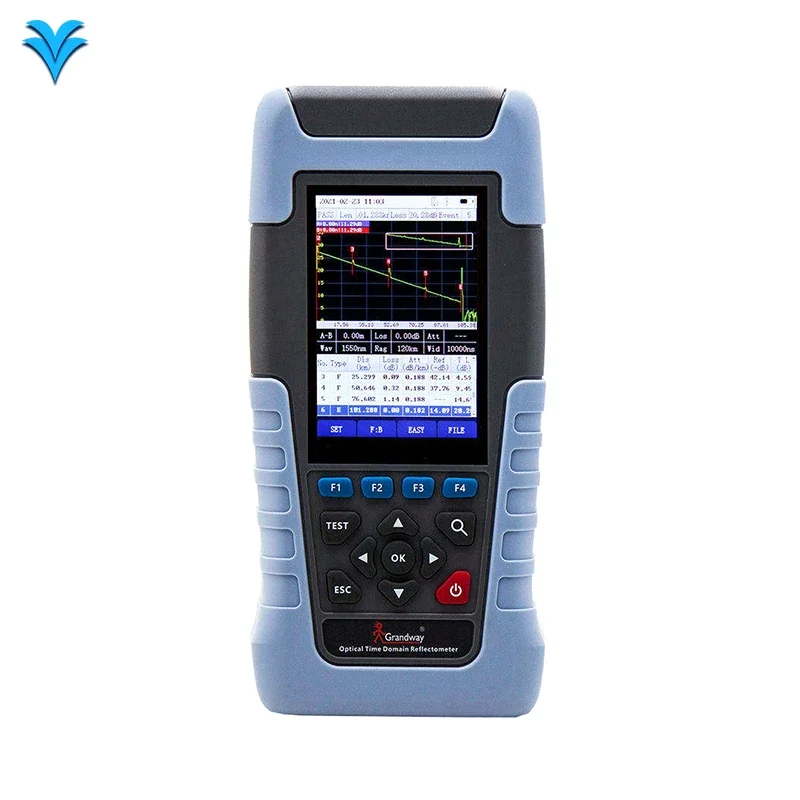 Handheld Mini OTDR Fiber Optic Tester 1310/1550nm Multi-Functional with Built-In VFL OPM SC Connector FTTH Networks Network Use