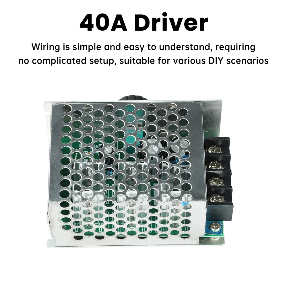 PWM DC Motor Snelheidsregeling Controller DC9-55V 40A 2000W Lineaire Snelheid High Power Snelheidsregelaar