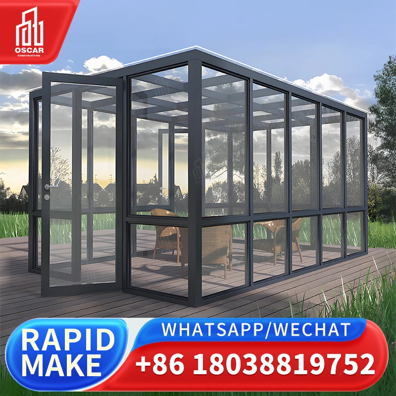 Multifunctional Sunroom in European Style for Home Garden Patio Customized by Factory