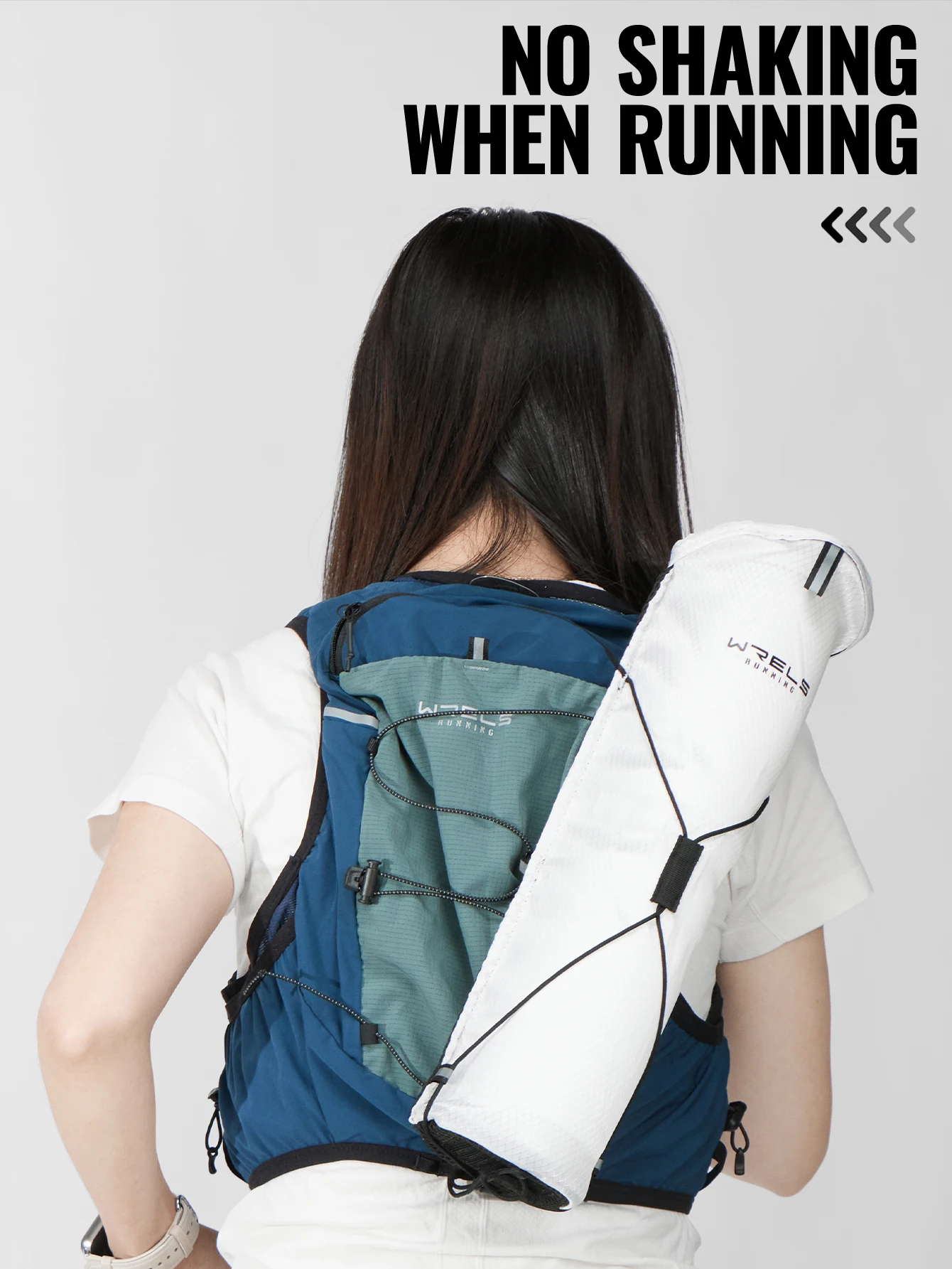 WRELS Leichte Externe Wanderstock-Aufbewahrungstasche Trekking-Wanderstöcke Tragbare Tragetasche Geeignet für Westen-Rucksäcke Gehstocktasche – Detail 10