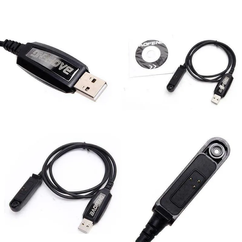 Baofeng Walkie Talkie USB Programming Cable Cord Cd for UV-9R Pro BF-9700 UV-9R Plus BF-A58 UV-5S GT-3WP R760 UV-82WP view 5