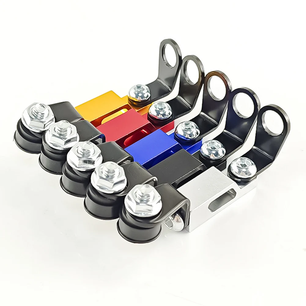 CNC Machined Aluminum Oil Cup Bracket for Motorcycle Brake Lever Reservoir Mount Compatible with Wide Range of Motorcycle Models