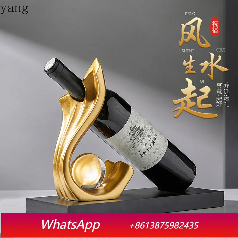 

CX light luxury abstract art Fengsheng Shuiqi wine rack living room TV cabinet wine cabinet decorative ornament