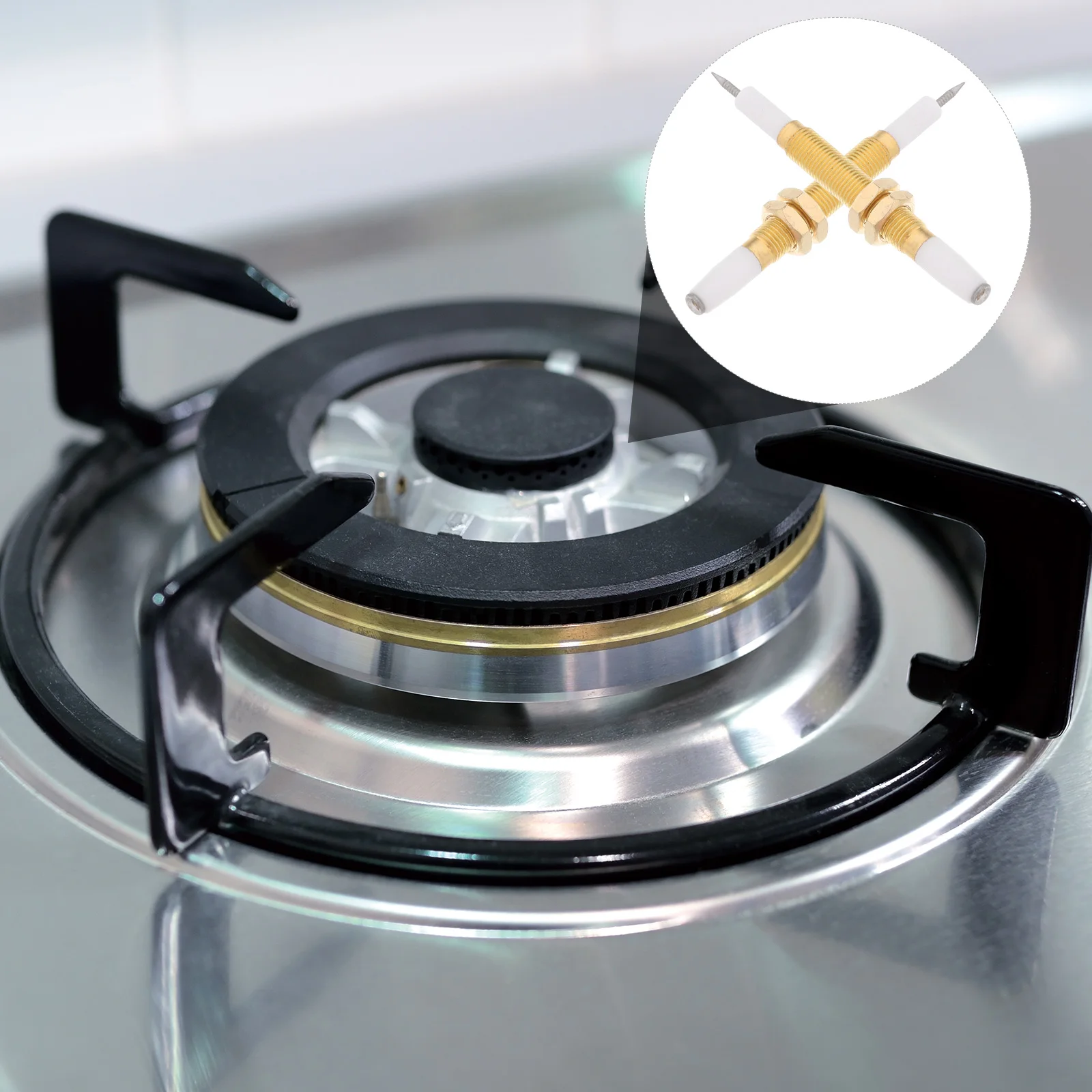 

10 pcs Stove Ignition Needle Quick Ignition Reliable Performance Replacement Parts Stove Igniter Gas Range Cooker Grill Gas