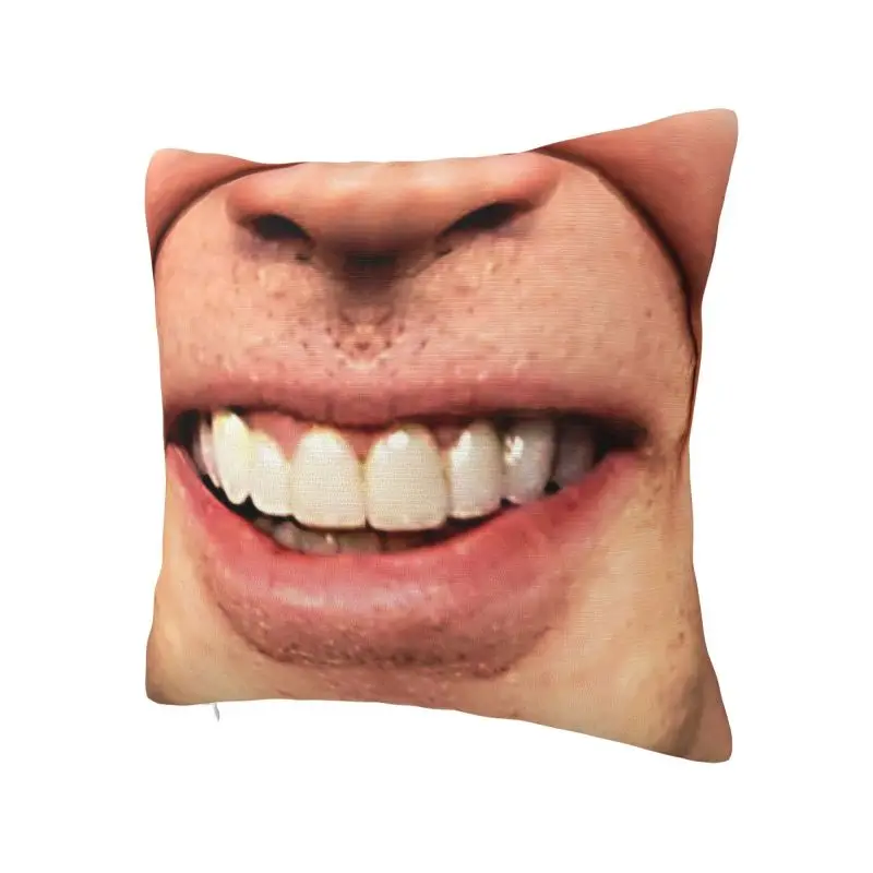 Nicolas Cage Smile Nordic Throw Pillow Cover Living Room Decoration Funny Meme Car Cushion