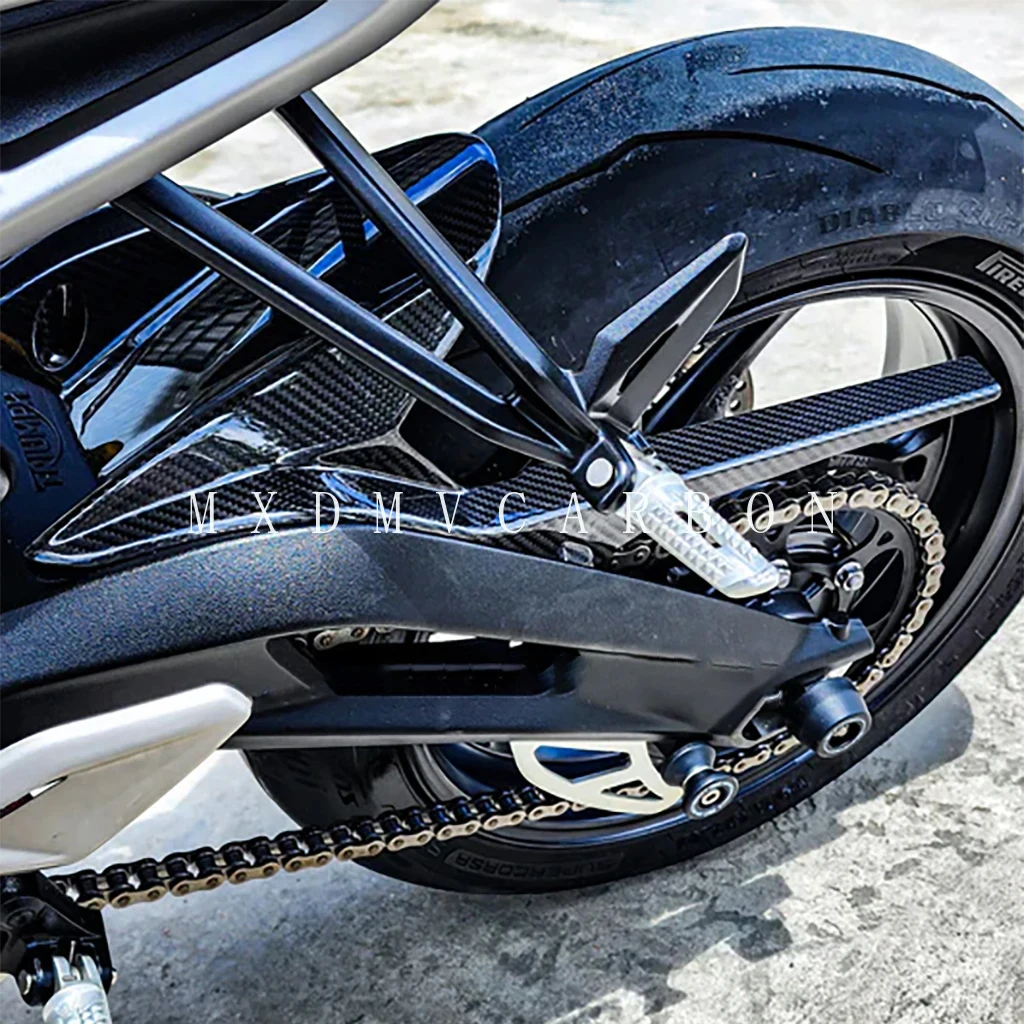 For Triumph Street Triple 765 R RS 765RS 765R 2023-2017 Motorcycle Parts 3K Carbon Fiber Rear Fender Mudguard Fairing Kits