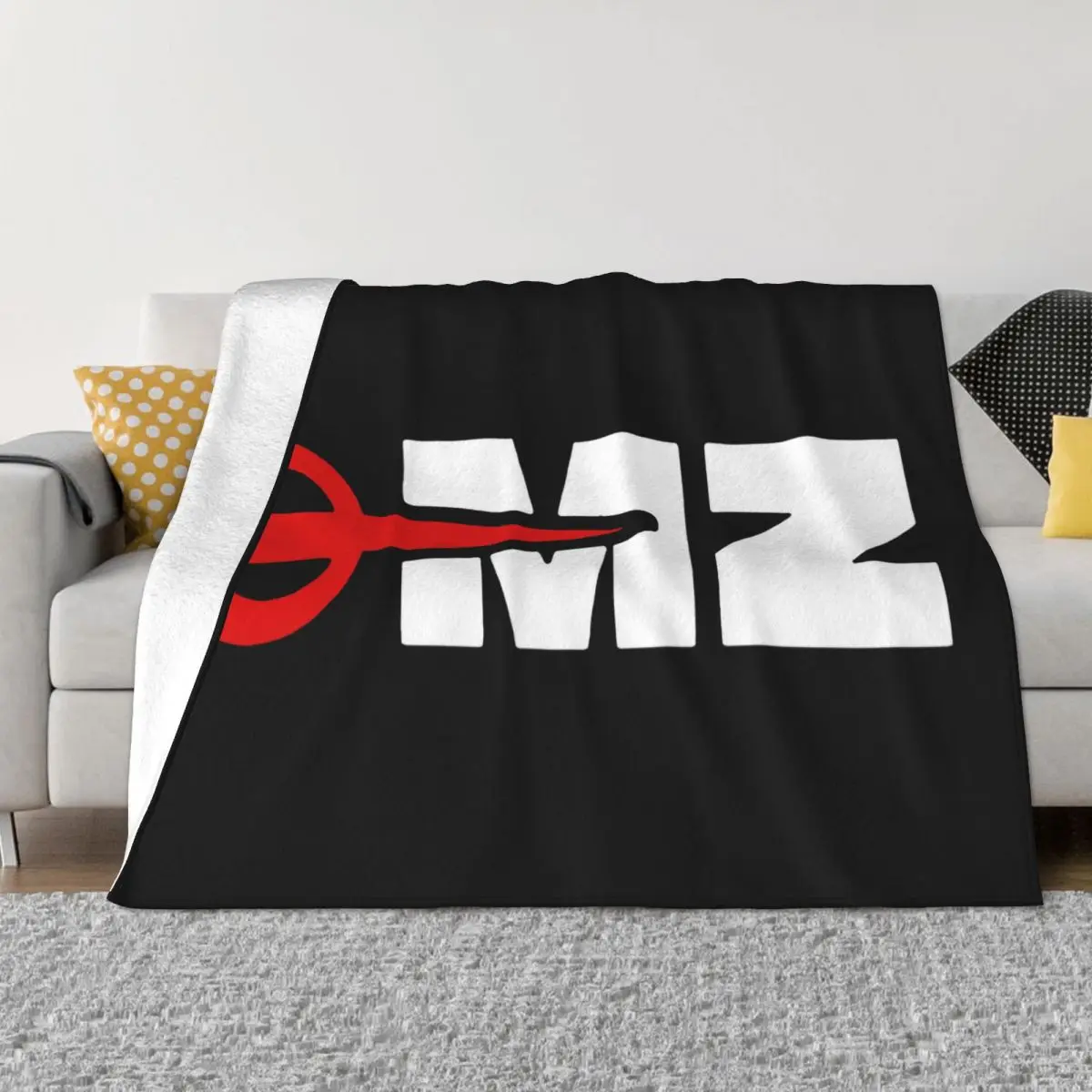 Mz Motorcycle Unisex T- Biker Motorbike Rider Motorrad Various S Colours Gift Casual Printing Womens Throw Blanket